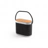 GUETTA. 5W portable speaker with super-fast 15W wireless charger and 2h battery life made of bamboo and 100% rPET