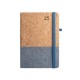 QUENTAL A5. Agenda de corcho y lino