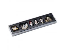 Set de 6 adornos navideños