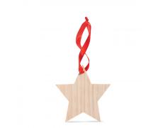 Estrella de madera colgante