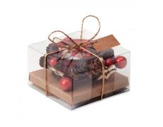 Portavelas navideño