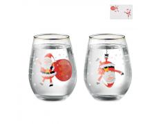 Set de 2 vasos de Navidad