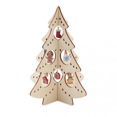 Decoración madera árbol Navidad