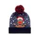 Gorro de punto navideño LED