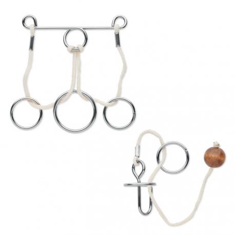 Juego rompecabezas metálicos