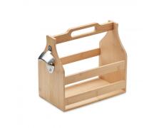 Caja de bambú para 6 cervezas