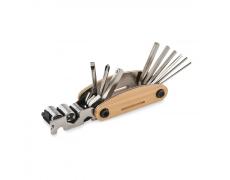 Multiherramienta acero y bambú