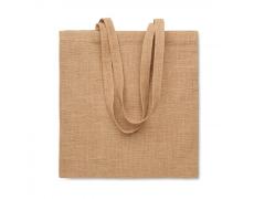 Bolsa de yute de asas largas