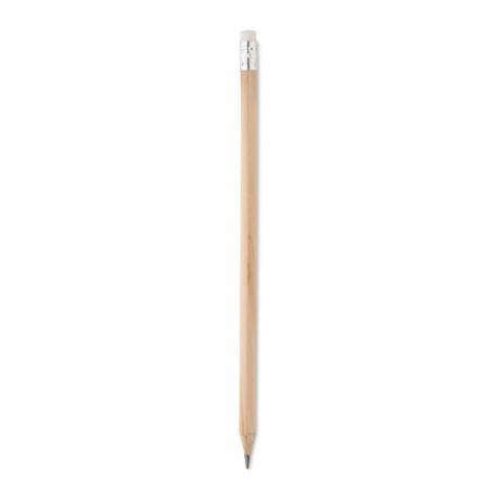 Lápiz natural con goma