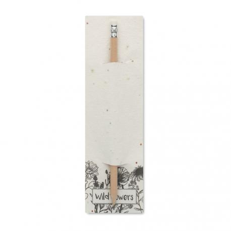 Lápiz madera envase semillas