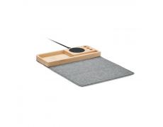 Cargador inalámbrico bambú 15W