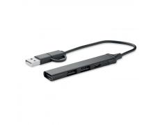 Hub USB de 4 puertos 19 cm