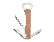 Abre botellas de bambú 3 en 1