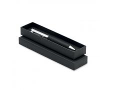 Bolígrafo de metal en caja