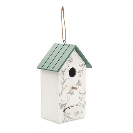 Casa pajaros de madera