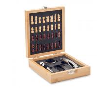 Tablero ajedrez juego de vino