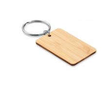 Llavero rectangular de bambú
