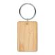 Llavero rectangular de bambú