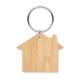 Llavero de bambú con forma de c