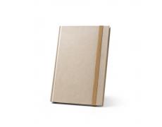 DICKINSON. Bloc de notas de tamaño A5 en papel de caña de azúcar 88%, con hojas rayadas