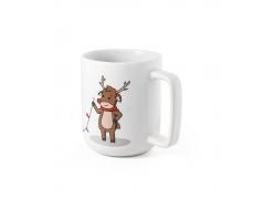 REINDEER. Taza con estampado navideño 330 mL