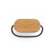 GUETTA. 5W portable speaker with super-fast 15W wireless charger and 2h battery life made of bamboo and 100% rPET