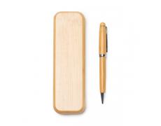 BOLÍGRAFO ESTUCHE BODONI NATURAL