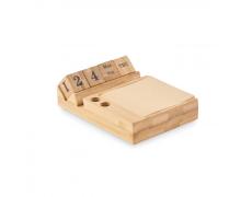 Calendario sobremesa de bambú