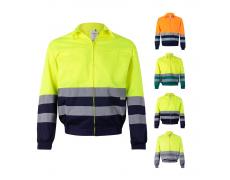 VL NEPTUNE LARGE. Chaqueta de sarga bicolor (210g/m²) en poliéster (80%) y algodón (20%)