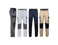 VL NJORD. Pantalón de sarga multibolsillos bicolor (240 g/m²), en algodón (35%) y poliéster (65%)