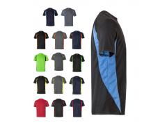 VL SLAYER. Camiseta técnica ojo de pájaro bicolor (160g/m²), en poliéster (100%)