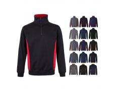 VL SVAROG. Sudadera de rizo bicolor (260g/m²), en poliéster (65%) y algodón (35%)