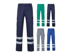 VL ASCLEPIUS. Pantalón multibolsillos de sarga (200g/m²), en algodón (35%) y poliéster (65%)