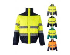 VL JUPITER. Chaqueta acolchada bicolor (180g/m²) en poliéster (100%), con revestimiento de PU