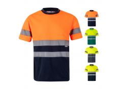 VL BRAHMA LARGE. Camiseta técnica bicolor ojo de pájaro (140g/m²), en poliéster (100%)