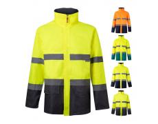 VL THEMIS LARGE. Parka bicolor (190g/m²), en poliéster (100%), con revestimiento de PU