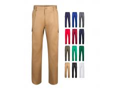 VL MABON. Pantalón multibolsillos de sarga (200g/m²), en algodón (35%) y poliéster (65%)