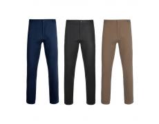 VL VISHNU. Pantalón chino unisex elástico (260g/m²), en algodón (98%) y elastano (2%)