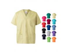 VL ILLAPA. Túnica de sarga (190g/m²) con manga corta, en poliéster (65%) y algodón (35%)