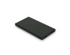 DENNING. Batería externa fina de acero inoxidable de 5000 mAh