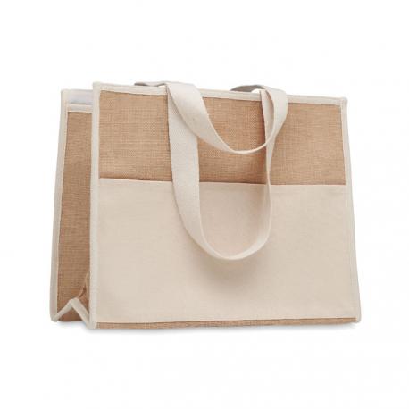 Bolsa nevera canvas y yute - Imagen 1