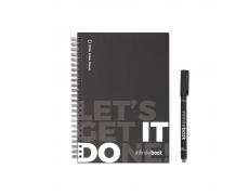 STARTER KIT INFINITEBOOK. Kit «Infinitebook» con tapa dura, 1 kit de limpieza, 1 rotulador y 1 soporte para bolígrafo