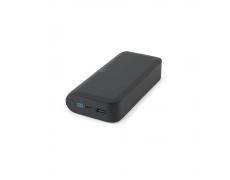 BECKER 20. Batería externa de 20&nbsp;000 mAh en ABS reciclado (100 % rABS) con cargador inalámbrico ultrarrápido de 15 W