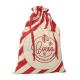 Bolsa grande algodón Papá Noel
