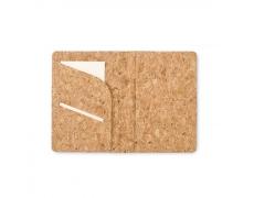 Porta pasaportes de corcho