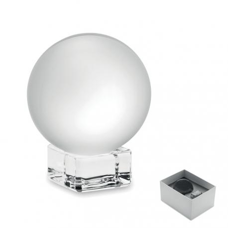 Premio redondo de cristal