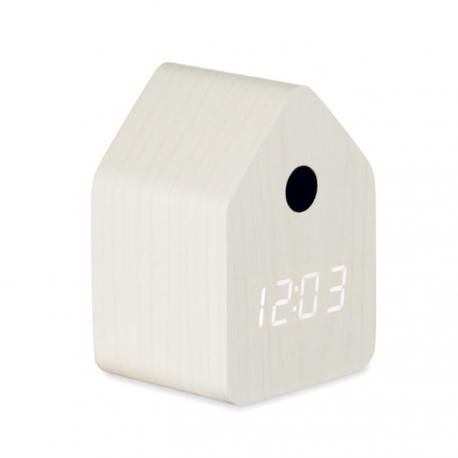 Reloj despertador de MDF