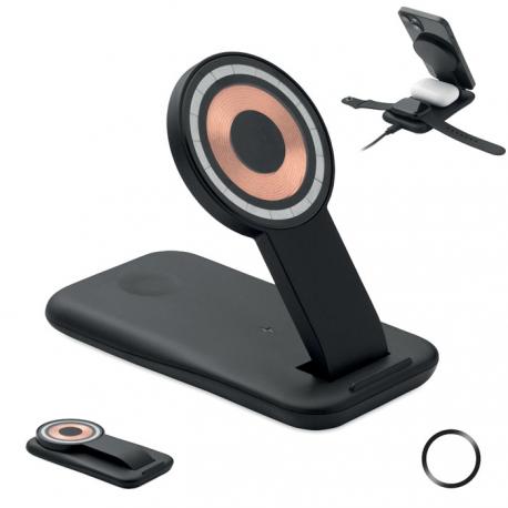 Cargador inalámbrico 3 en 1 de