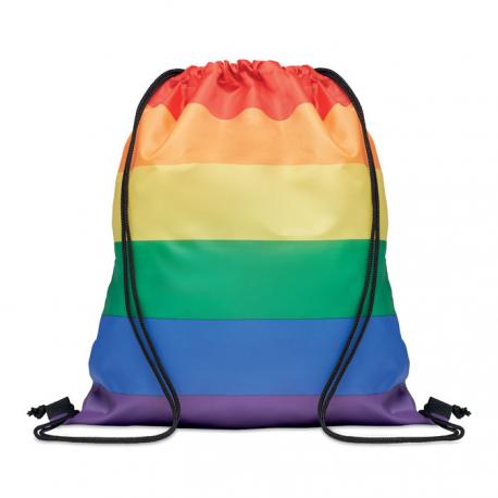 Bolsa cuerdas rainbow de RPET - Imagen 1