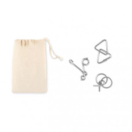 Set de 3 rompecabezas de metal - Imagen 1